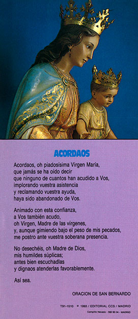 ESTAMPA MARIA AUXLIADORA (ACORDAOS) 6,5 x 15
